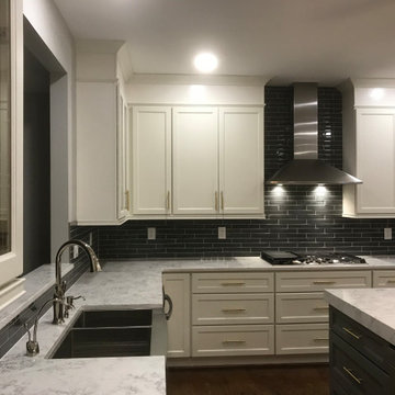 Wall mount hood  with tile backslash