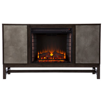 Faith Electric Fireplace With Media Storage