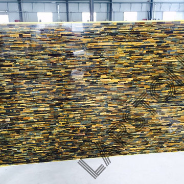 Tiger eye stone slabs