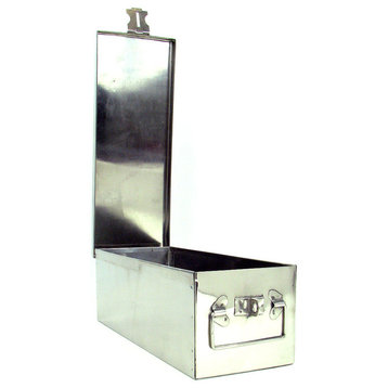 Oversized 12" Metal Storage Lock Box with Handle by Stalwart