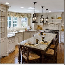 pendants over island