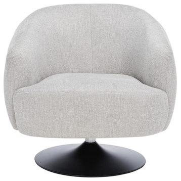 Safavieh Ezro Upholstered Accent Chair, Light Grey