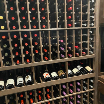 Wine Cellar VC-173:  Knotty Alder with Espresso Stain