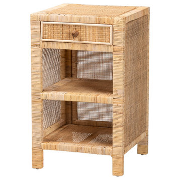 Ruby Mahognay & Rattan Collection, Nightstand