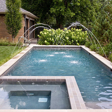 Chicago, IL Swimming Pool with Interior Hot Tub