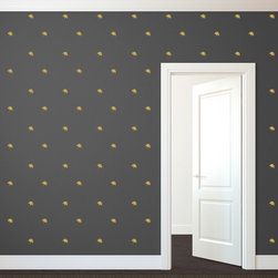 Ginkgo Leaves Wall Repeatable Pattern - Wall Decals