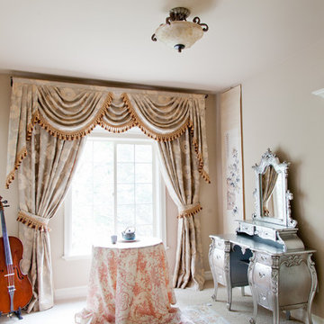 Valance curtains with swags and tails by celuce.com