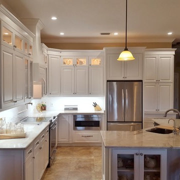 Custom Kitchen with Coffee Station