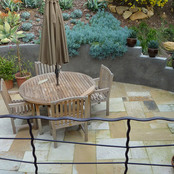 Contemporary Hillside Terrace