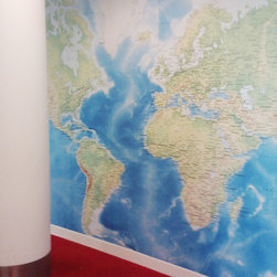 Standard World Map Wallpaper - Wallpaper