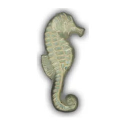 6" Medium Seahorse from the Ocean Dog Tile Collection - Mosaic Tile