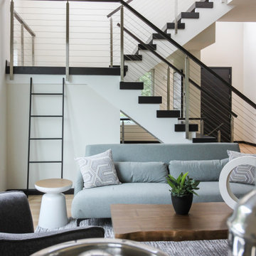 Project #70 | Open-Riser Staircase with Cable Railing