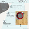 Azuni Bamboo Over the Sink Cutting Board With Collapsible Bowl and Collander