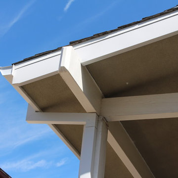White Fascia Wrap, Angle Face Gutters with Stain Guard, Redondo Beach