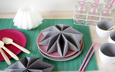 À la Origami: Tischdeko aus Servietten falten