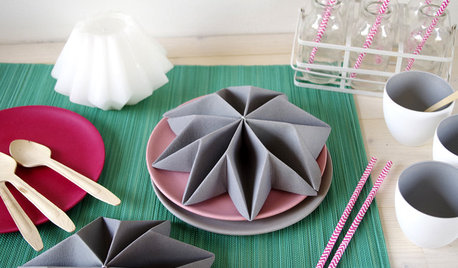 À la Origami: Tischdeko aus Servietten falten