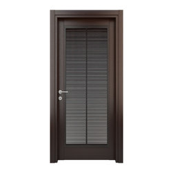 Modern Louver Door in Wenge Finish - Interior Doors
