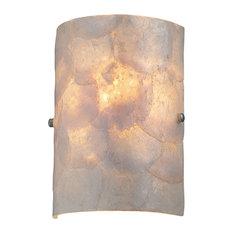 Wall Sconce, Ps Shell Glass Shade, E12 Type B 40W