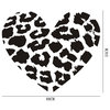 Heart Wall Decals Shape Art Decoration Jungle Leopard Print