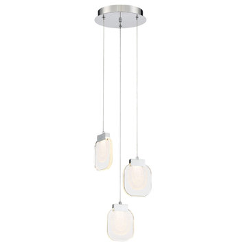 Paget 3-Light Chandelier in Chrome