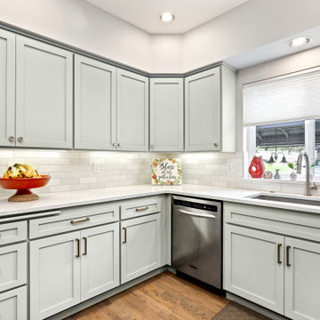Fresh and Fabulous: Mint Green Kitchen Reface