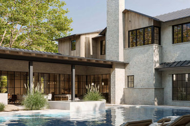 Inspiration for a transitional pool remodel in Austin
