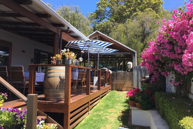 Finbrella Patio Umbrellas on Dunsborough Wood Decking