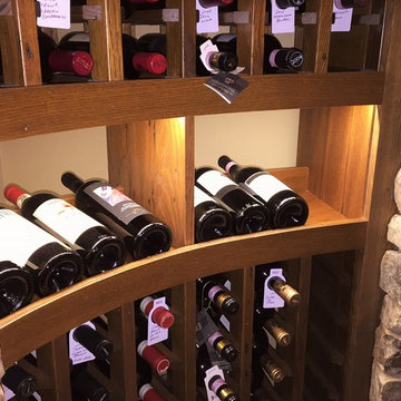 Reclaimed Chestnut Wine Cellar w/ Radius Dome Ceilings
