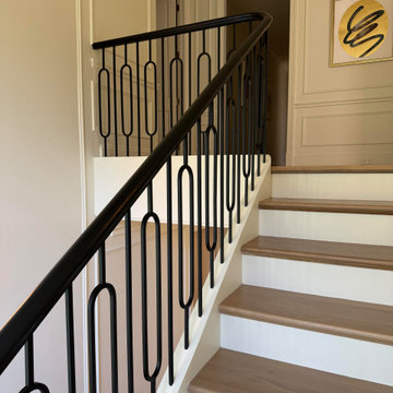 Project #134 | Straight Staircase with Elliptical Stringer