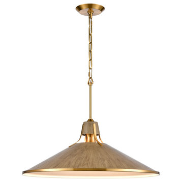 Danique 24'' Wide 1-Light Pendant Corkwood