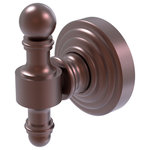 Allied Brass - Retro Wave Robe Hook, Antique Copper - The traditional motif from this elegant collection has timeless appeal. Robe Hook is constructed of the finest solid brass materials to provide a sturdy hook for your robes and towels. Hook is finished with our designer lifetime finishes to provide unparalleled performance