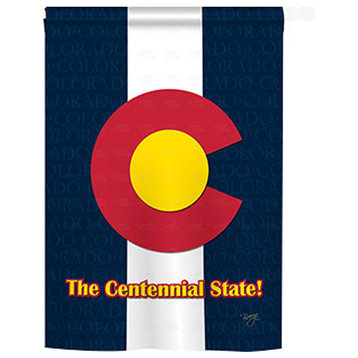 States Colorado 2-Sided Vertical Impression House Flag
