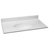 Design House 586370 37" Marble Vanity Top - Solid White