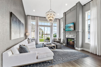 Dining room - modern dining room idea in New York