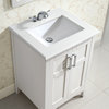Winston 24 inch Bath Vanity with Bombay White Engineered Quartz Marble Top