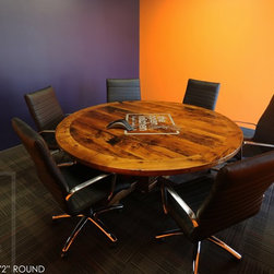 Round Reclaimed Wood Tables - Products
