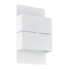 2x2.5 LED Outdoor Wall Light, White Finish