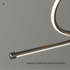 MIRODEMI® Bussigny-près-Lausanne | Nordic Pendant Lamp with a Long Strip, White, L39.4xh59.1", Neutral Light