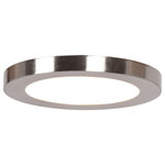 Access Lighting - Disc LED Round Flush Mount, Brushed Steel, 5.5" - Access Lighting is a contemporary lighting brand in the home-furnishings marketplace.  Access brings modern designs paired with cutting-edge technology. We curate the latest designs and trends worldwide, making contemporary lighting accessible to those with a passion for modern lighting.