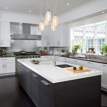 White Contemporary Shaker Kitchen