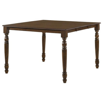 ACME Dylan Square Wooden Counter Height Table in Walnut