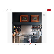 Kitchen Sliding Cabinet Door and Stove Wall
