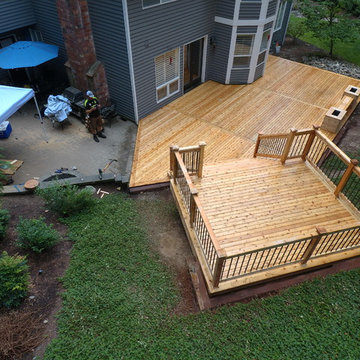 Issaquah-Highlands New Cedar Deck (Teardown, Rebuild, & Expand)
