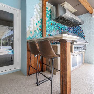Fish Scale Outdoor Kitchen