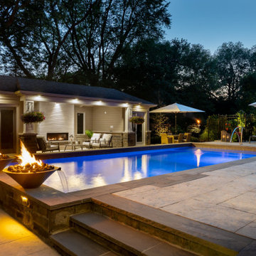 A Multilevel Backyard Oasis