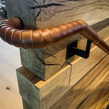 Mountain Ascent Leather Railing