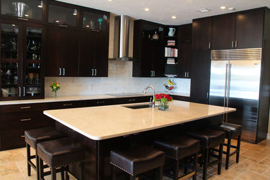 Inspiration for a contemporary kitchen remodel in Tampa