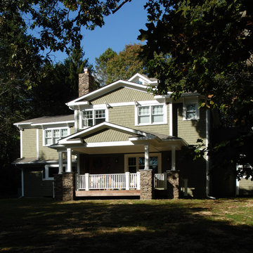 Second story addition with front porch