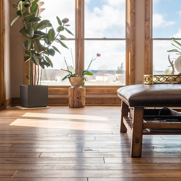 Rustic Home: hardwood flooring that removed health issues