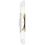 Hudson Valley Lighting - Lefferts 2 Light Wall Sconce, Polished Nickel Finish, Clear Glass - Features:
